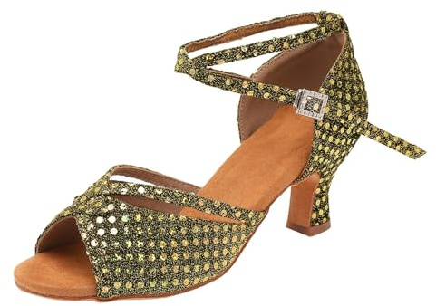 Scarpe da Ballo Donna Allenamento Comodi Punta Aperta/Chiuse Scarpe da Ballo Latino Americano Scarpe da Ballo Latino Salsa Donna Scarpa da Ballo di Moda Scarpe Ballo Latino Donna Salsa Tango