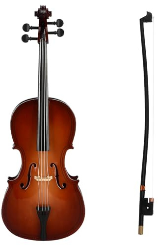 Klassiska cello-repliker träkonst prydnad cello modell trä textur lämplig för visning på hyllor skrivbord miniatyrmodell
