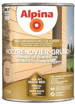 Alpina Holzrenovier-Grund Beige 2,5 Liter