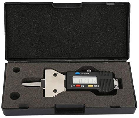 Goick Tread Depth Gauge- Tire Inspection 0-25mm LCD Digital Tire Depth Gauge 0.01mm Tread Inspection Measurement Tool