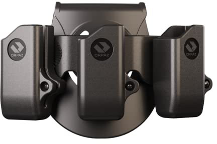 Orpaz G17 Pistol Mag Pouch Compatible with Glock 17 Magazine Holster for 0.40, 9mm Magazine Holder (Dreifaches Magazin, Paddel)