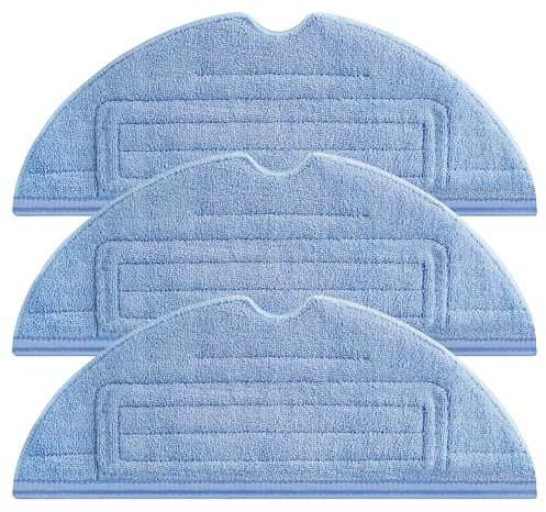 KGC Ersatz Wischtücher für Roborock S8 Wischtücher,Mikrofaser Wischmop Kompatibel mit Xiaomi Roborock S7/S7+/S7 MaxV/S7 MaxV Plus/S7 MaxV Ultra/S8/S8+ Wiederverwendbar&Waschbar(3 Stück)