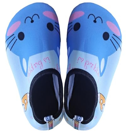 DEKKRYNFV Toddler Learning Walking Shoe Soft Bathing Shoe Animal Theme Beach Sandals For Balance Development Antiskid Baby Sandals Outdoor