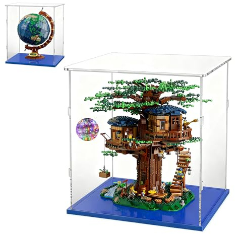 Acryl Vitrine 40x40x45 für Lego Baumhaus 21318 Globus 21332 Piano 21323