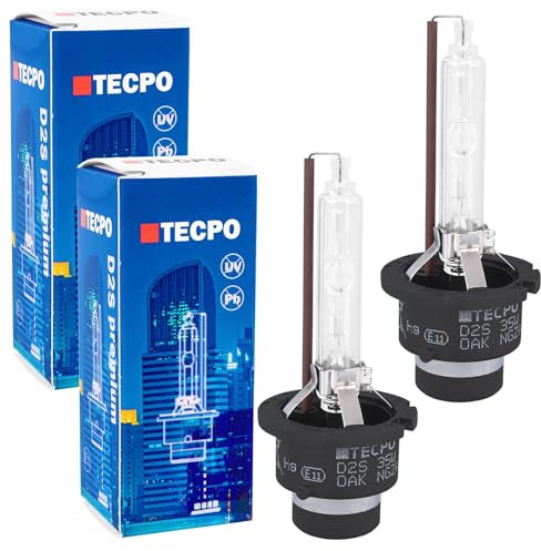TECPO 2X D2S Xenon Brenner Premium 12V-35W 4300K KALTWEIß Scheinwerfer-Lampe FERNLICHT ABBLENDLICHT P32d-2 E11