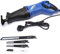 Electric Sabre Saw Powerful Reciprocating Saw Hand Saws 850W 240V Variable Speed + 4 Blade Variable Speed + 180° Non-Slip Rotary Handle with 160mm Max. Cutting Depth&LED Light for Wood & Metal Cutting