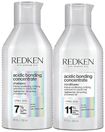Redken Pflegeset für Schutz vor Farbverlust, Konzentrierte All-In-One Formel, Acidic Bonding Concentrate Shampoo 300 ml & Conditioner 300 ml