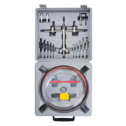 Werku WK602070, Cortador Circular Ajustable, Medida de eje HEX-10, Diámetro de corte: 30-300 MM