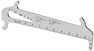 QWORK® 1 Stück kettenverschleißlehre, Kettenverschleißmesslehre für Fahrrad, Schnelle und einfache Verschleißmessung für Fahrrad, Edelstahl