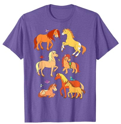 Caballos, ponis, potros, niñas, niños, equitación, diseño de caballos, jinetes Camiseta