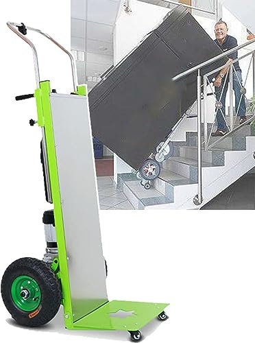 Sube-escaleras eléctrico, Carretilla para Objetos Pesados, Motor sin escobillas, batería extraíble (48 V/24 Ah), Carga 320 kg, Subir y Bajar escaleras