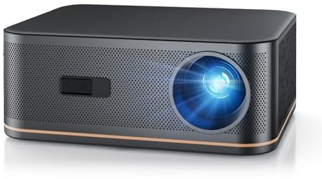 HOPVISION Proiettore, 1500 ANSI Projector 4K Home Cinema, Correzione Trapezoidale AI 4P/6D/Autofocus WiFi con Bluetooth, 300” con Zoom 50% Proiettore per Phone/HDMI/PS5