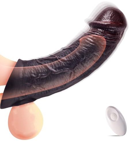 Fundas para Pene en Juguetes Eróticos, Anillo para Pene de Hombre, Consoladores para Hombre Mujer con Vibración, Alargador Y Extensor Pene, Vibradorador hombre Juguetes Eróticos para Pareja Sexuales