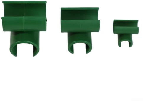 100 clips de conector de plantas con hebilla de barra giratoria para uso en enrejado de jardín, adecuados para varios tamaños de estaca para crear marco de soporte (8 pulgadas de diámetro)
