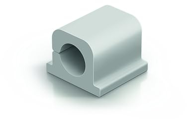 Durable Kabel Klemmen Cavoline Clip Pro 1 (selbstklebend für 1 Netzkabel, Ø 10 mm) 6 Stück, grau , 504210