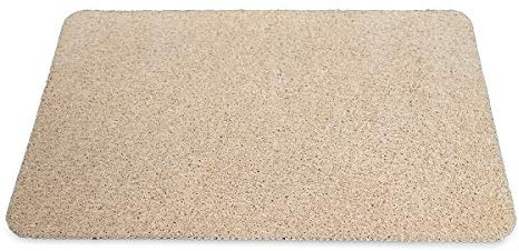 JML Bath Mat Non Slip Anti Mould - Bathroom Mats for Inside the Bath or Shower - Quick Dry Soft Bathmat lets Water Pass Through - Dirt Resistant, No Staining or Discolouring, Hydro Wonder XL, Beige