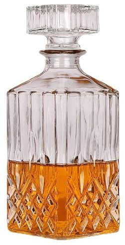 1PCS 33.8 oz Diamond Decanter Whiskey Decanter Crystal Whiskey Bottle – For Whiskey, Bourbon, Scotch and Spirits