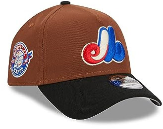 New Era Montreal Expos MLB Harvest 25th Anniversary Brown Black 9Forty A-Frame Snapback Cap - One-Size