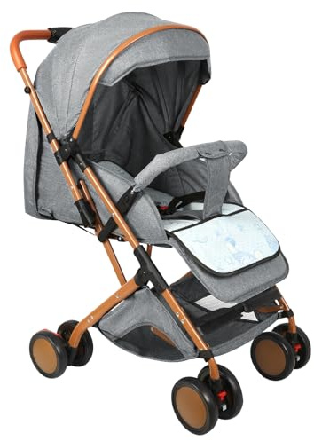 Kinderwagen, leicht und kompakt, von 0 Monaten bis 4 Jahren, maximale Tragfähigkeit von 25 kg, zusammenklappbarer Kinderwagen, neigbare Rückenlehne, automatisches Zusammenklappen in 1 Schritt,