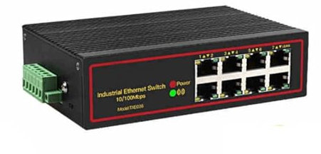 Conmutador de red Conmutador De Escritorio De 8 Puertos, 100 Mbps, Conmutador Ethernet RJ45 Rápido, Adaptador De Concentrador De Conmutación LAN, Adaptación Automática Funciones de red potentes