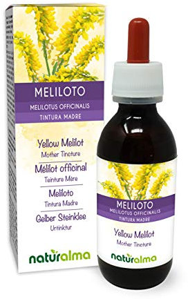 Meliloto (Melilotus officinalis) hierba con flores Tintura Madre sin alcohol Naturalma - Extracto líquido gotas 120 ml - Complemento alimenticio - Vegano