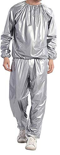 Sweat Sauna Suit Combinaison de Sport pour Hommes et Femmes Minceur, Veste Sport PVC, pour Les Sports de Plein air comme la Course, Le Cyclisme, Le Jeu, L'entraînement Physique, Etc