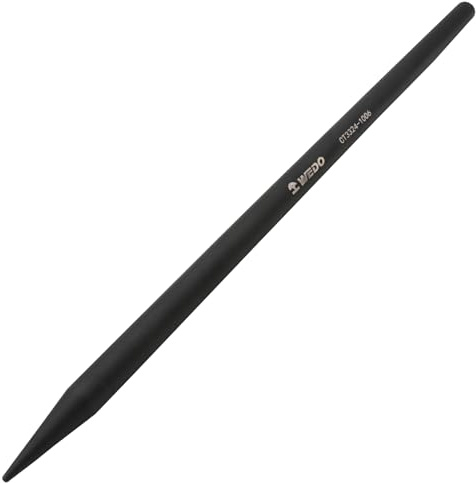 WEDO Punzón de 24 mm,Cincel puntiagudo,Largo 800mm,punzones, par fuerte, alta resistencia, resistencia al desgaste, pulverización negra en superficie, acero cromado 40