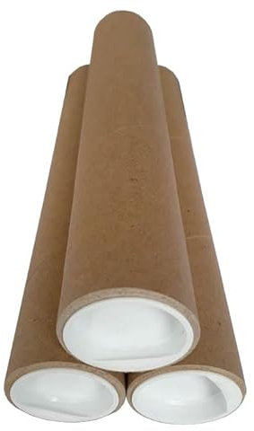 Versand Schutz Aufbewahrungs Hülse Rohr Rolle 10-50cm bis DIN A2 mit Deckel Durchmesser innen 38mm (25cm, B: 3 x 25cm)