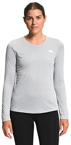 The North Face Elevation L/S - Women's, Tnf Light Grey Heather, XS