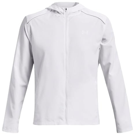 Under Armour Hommes Storm Run Hooded Jacket Vêtements De Course Veste Running White - Blanc
