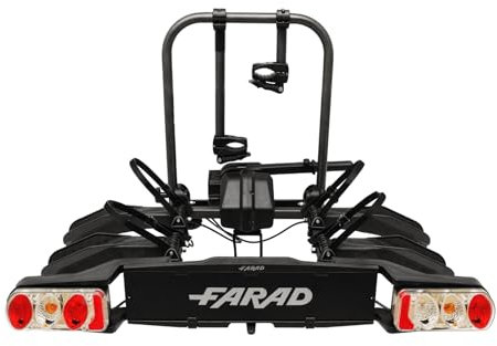 FARAD Fahrradträger für Anhängerkupplung Susa für E-Bikes und Fat-Bikes (2 Fahrräder), Schwarz