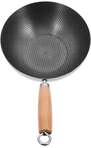 CONGARTENO Wok Acciaio Inossidabile Antiaderente Nido Ape Da Padella Per Saltare Compatibile Con Induzione Utensile Da Cucina Pratico e Versatile