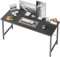 BEXEVUE Schreibtisch, 120 x 48 cm Kleiner Computertisch, Bürotisch für Arbeitszimmer, Schlafzimmer, Industrie-Design, Metallgestell, Holz PC Tisch für Home und Office