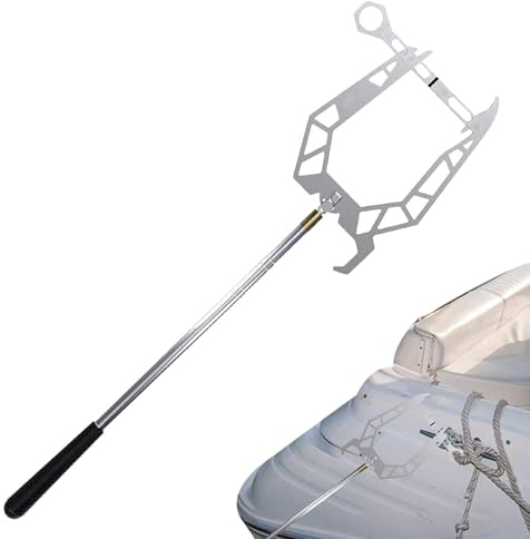 Generico Gancio per ormeggio per Barche, Ganci per la Barca per l'attracco - Mooring Rope Dock Hook Boat Threwer - Telescoping Automatic Multiplo Use di parcheggio per la Pesca in Barca da Caccia