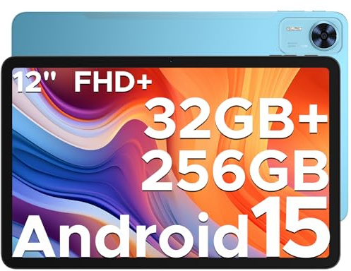 DOOGEE T36 Android 15 Tablet 12 Zoll, 32GB+256 GB/2TB TF, 2,4K 90Hz Display Tablet mit SIM Card Slot, WidevineL1, T620 Octa-Core, 8800mAh Tablets, Dual 4G LTE+5G WiFi, Face ID/BT5.0/OTG