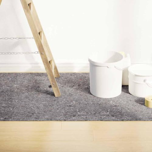 AJJHUUKI Articoli per la casa - Pellicole protettive per pavimenti e corridori - Pile antiscivolo per pittori 2 pezzi 2532 cm 280 g/m grigio
