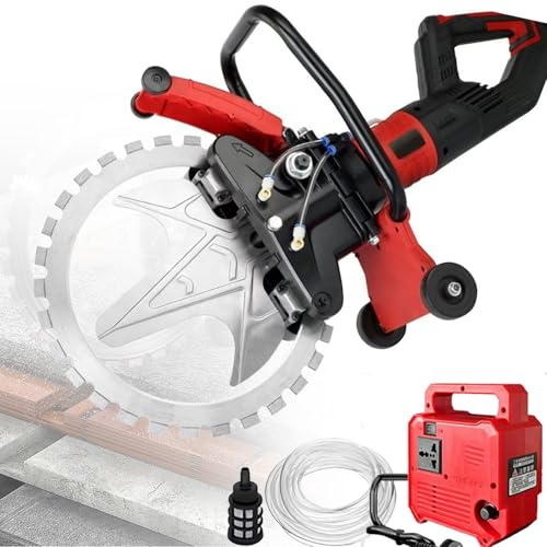 SHENGSHIYU Cortadora Hormigon,Velocidad del Motor 2300 RPM,8980W Motor sin Escobillas de Cobre,Corte sin Polvo con Bomba de Agua,Diámetro del Disco de Diamante,410mm