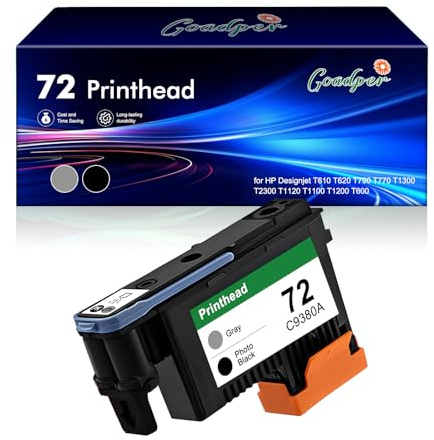 72 Testina di stampa rigenerata compatibile per HP 72 testina di stampa C9380A per HP Designjet T610 T620 T790 T770 T1300 T2300 T1120 T1100 T1200 T600 (PBK/GY)