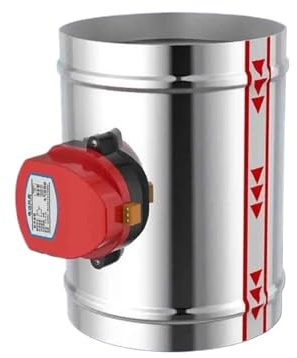 Stainless Steel HVAC Electric Air Duct Motorized Damper Valve, 5 Inch 125mm Ventilation Pipe, 220V(DC12V)