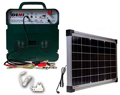 ELECTRIFICATEUR De Clôture Électrique 5 Km Double Alimentation 12V / 220V Clôture Électrifiée + Panneau SOLAIR clôture électrique clôture électrifiée pour chevaux sangliers vaches cochons poules