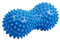 Xrten Fußmassage Igelball Roller Igelbälle Muskel Roller Fußmassage Ball für Stressreduzierung und Entspannung - Blau