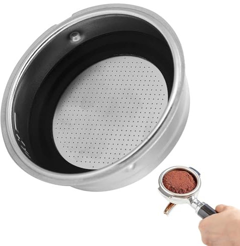 Filtro per Caffè Riutilizzabile, Filtro a Rete per Cestello Portafiltro in Acciaio Inossidabile Accessori Di Ricambio Filtro Macchina Caffe per Macchina Da Caffè Esspesso(#1)