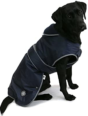 Ancol Muddy Paws All Weather Stormguard Coat . Navy Blue. Size Small/Medium ( Length 35cm, up to 56cm girth)