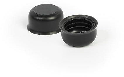 20x Sechskant Abdeckkappen MADE IN GERMANY Schutzkappen M10 – Schraubenkappen, Mutternschutzkappen, Abdeckung Schrauben – Schwarze Kunststoff Kappen