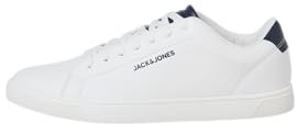 Jack & Jones Baskets Jfwboss PU Noos pour Homme, Blazer Bleu Marine avec détails Blancs, 40 EU