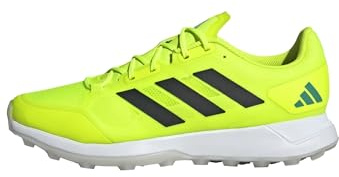adidas Unisex Zone DOX Hockey Shoes, Pure Teal/Zero met./Lucid Lemon, 9 UK