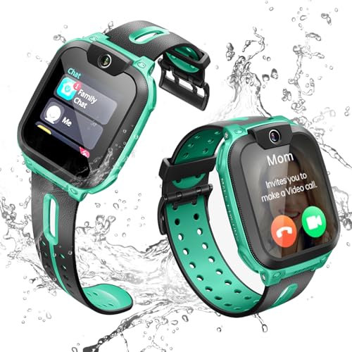 imoo Watch Phone Z1, 4G Smart Watch for Kids with HD video calling, Kids Smart Watch with GPS real-time positioning, IPX8 Water Resistance (Green)