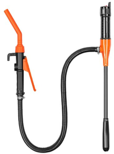 Benzinpumpe für Kanister, Elektrische Benzinpumpe, Batteriebetriebene Flüssigkeitstransferpumpe, Siphon Pumpe mit Düse, Tragbare Fasspumpe, Schlauchpumpe für Kraftstoff, Öl, Wasser