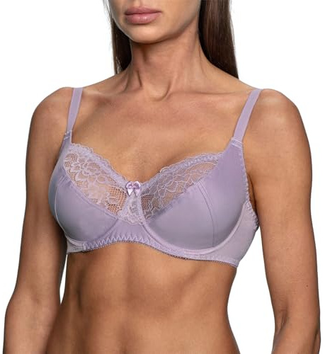 frugue Sujetador Reductor con Aros Talla Grande Mujer Lila FR 95D (EU 80D)