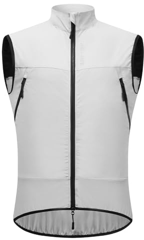 WOSAWE Veste sans Manches Vélo, Respirant VTT Haut Ultra-Léger Coupe-Vent Gilet de Cyclisme pour Homme Femme